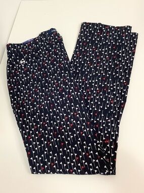 Swing Control Navy Golf Flags Print Men’s Pants, Size 36x32, Brand New